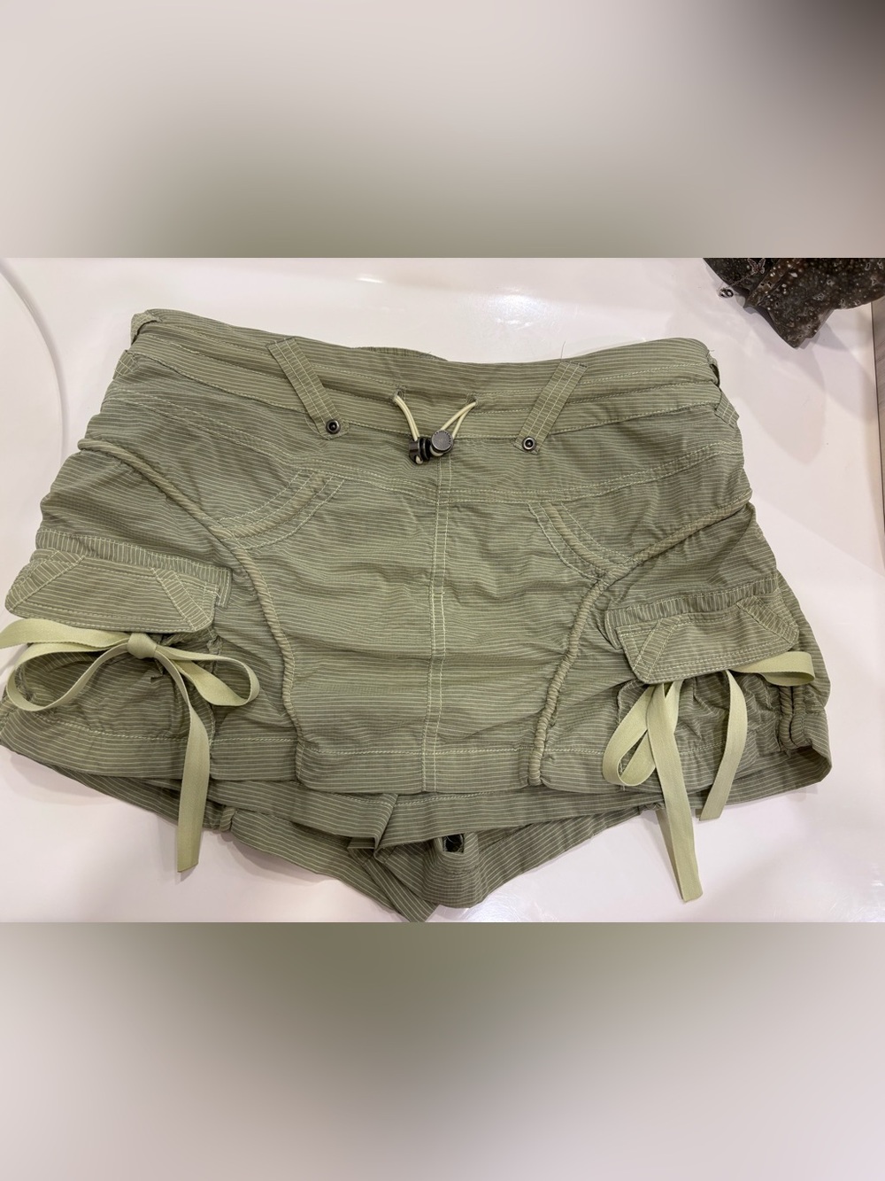 FREE PEOPLE SKORTS- cargo style , lime green🐸